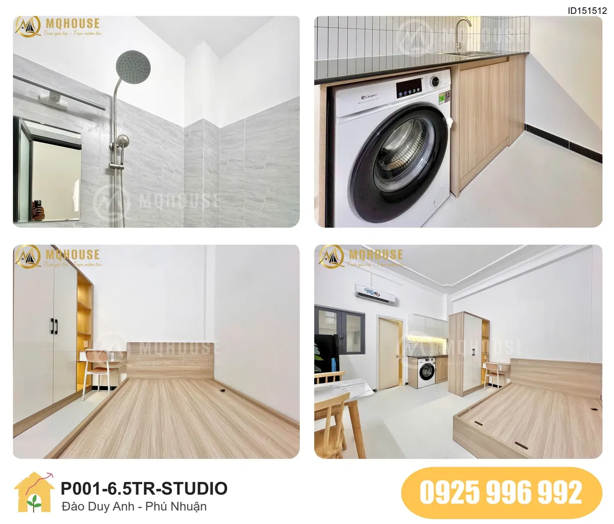 Tiện nghi Phòng trọ STUDIO tại Đào Duy Anh, Phú Nhuận, Phú Nhuận