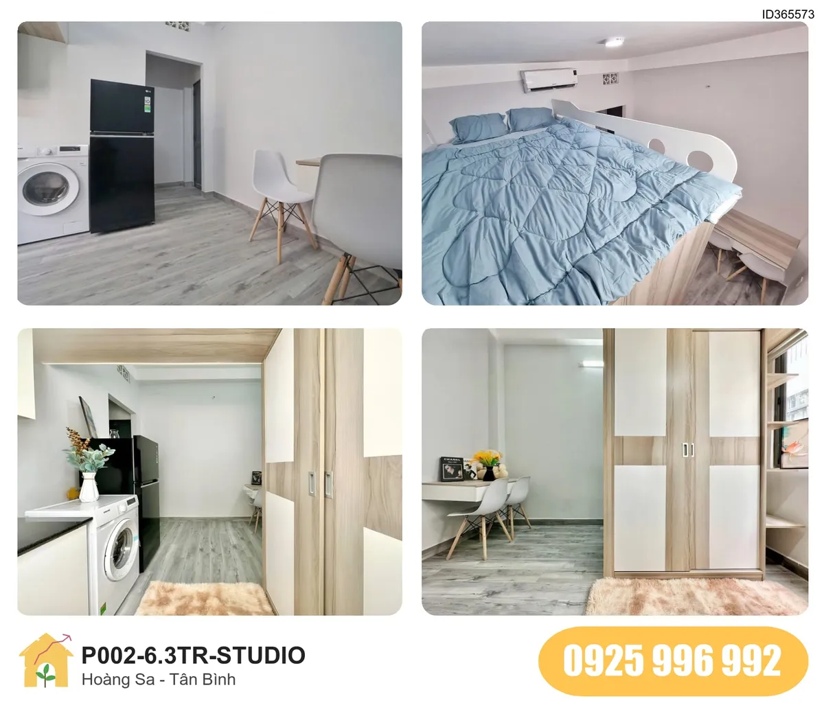 Tiện nghi Phòng trọ STUDIO tại Hoàng Sa, Tân Sơn Nhất, Tân Bình, Tân Bình
