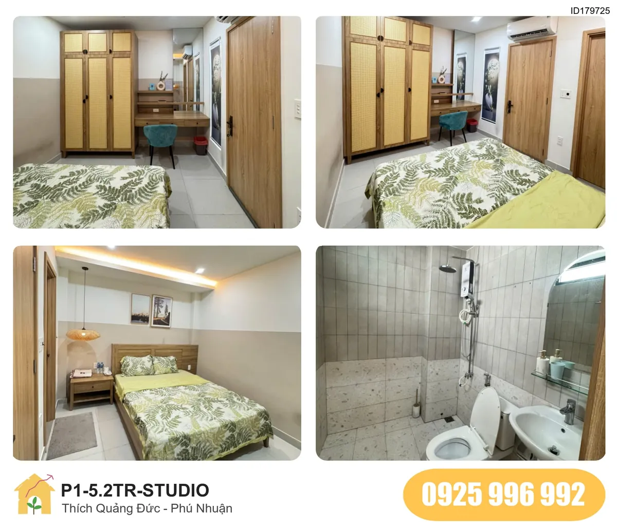 Tiện nghi Phòng trọ STUDIO tại Thích Quảng Đức, Phú Nhuận, Phú Nhuận
