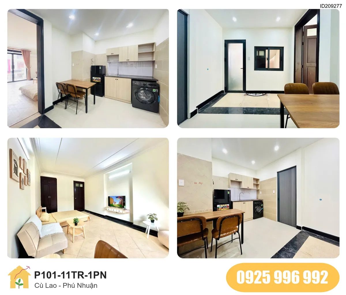 Tiện nghi Phòng trọ 1PN tại Cù Lao, Phường Cầu Kiệu, Quận Phú Nhuận, Phú Nhuận