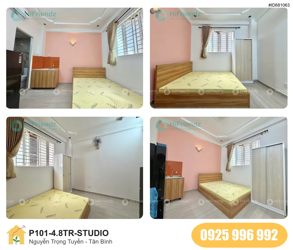 Tiện nghi Phòng trọ STUDIO tại Nguyễn Trọng Tuyển, Tân Bình, Tân Bình