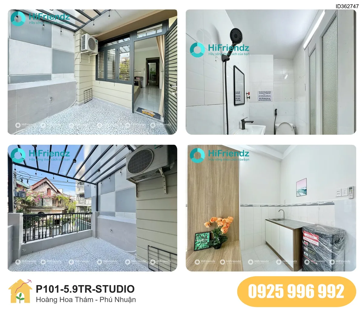 Tiện nghi Phòng trọ STUDIO tại Hoàng Hoa Thám, Phường 5, Phú Nhuận, Phú Nhuận