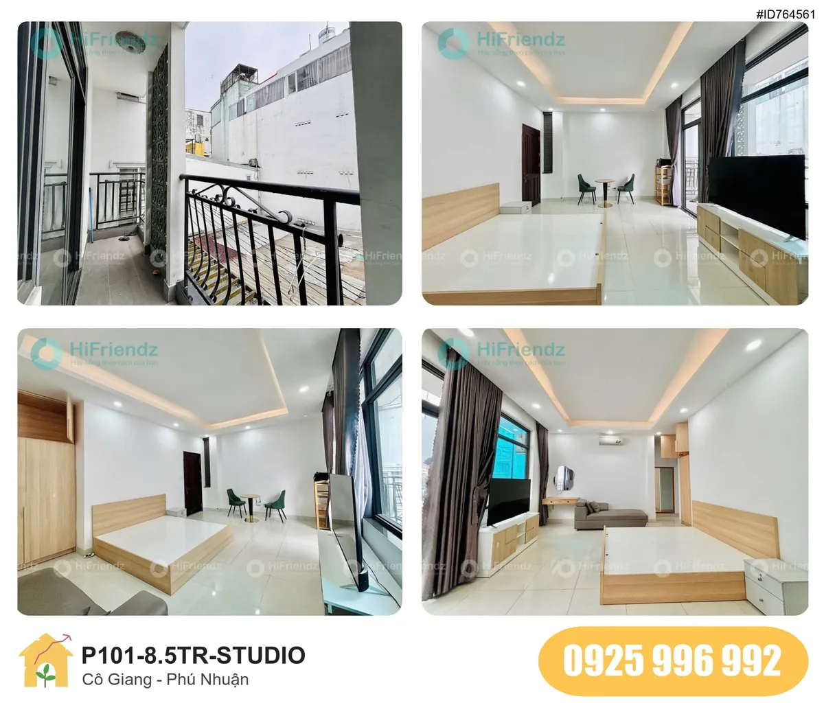Tiện nghi Phòng trọ STUDIO tại Cô Giang, Phường Cầu Kiệu, Quận Phú Nhuận, Phú Nhuận