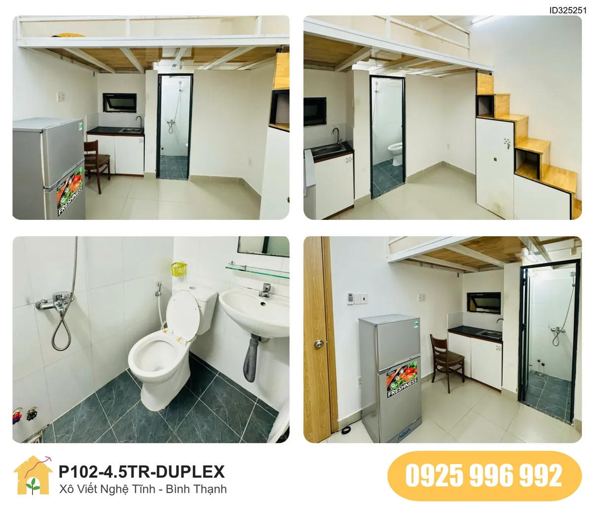 Tiện nghi Phòng trọ DUPLEX tại Xô Viết Nghệ Tĩnh, Phường 25, Quận Bình Thạnh, Bình Thạnh