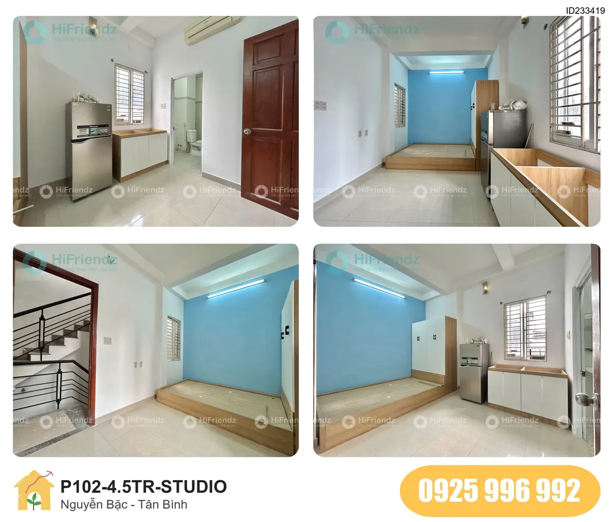 Tiện nghi Phòng trọ STUDIO tại Nguyễn Bặc, Tân Bình, Tân Bình
