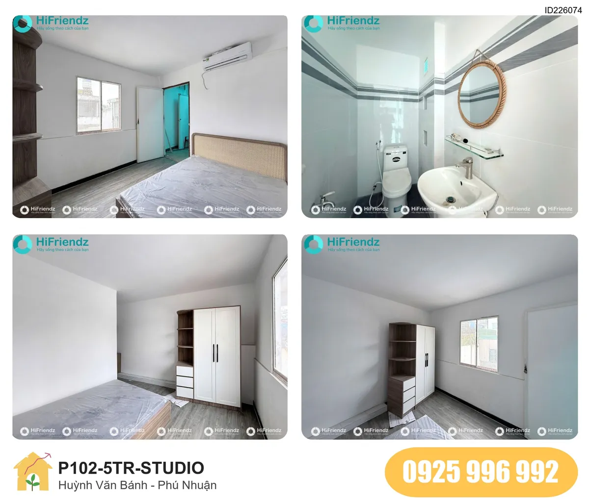 Tiện nghi Phòng trọ STUDIO tại Huỳnh Văn Bánh, Phường Phú Nhuận, Quận Phú Nhuận, Phú Nhuận