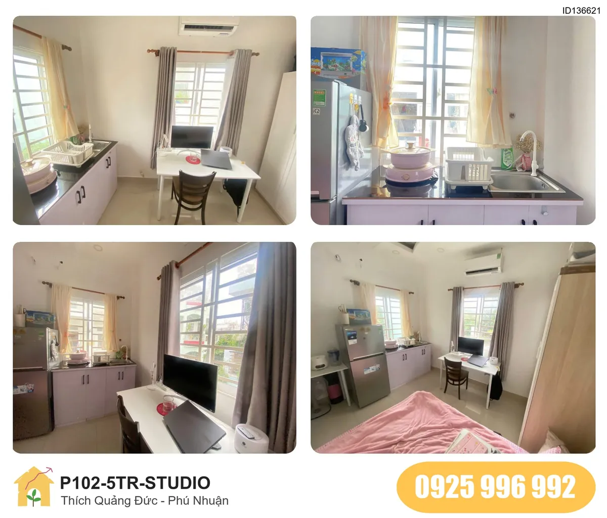 Tiện nghi Phòng trọ STUDIO tại Thích Quảng Đức, Phường 5, Phú Nhuận, Phú Nhuận