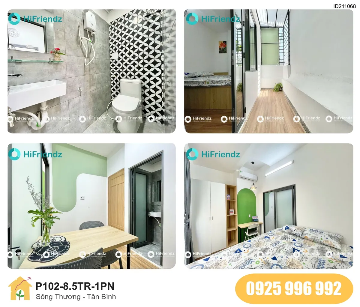 Tiện nghi Phòng trọ 1PN tại Sông Thương, Phường Tân Sơn Hòa, Quận Tân Bình, Tân Bình