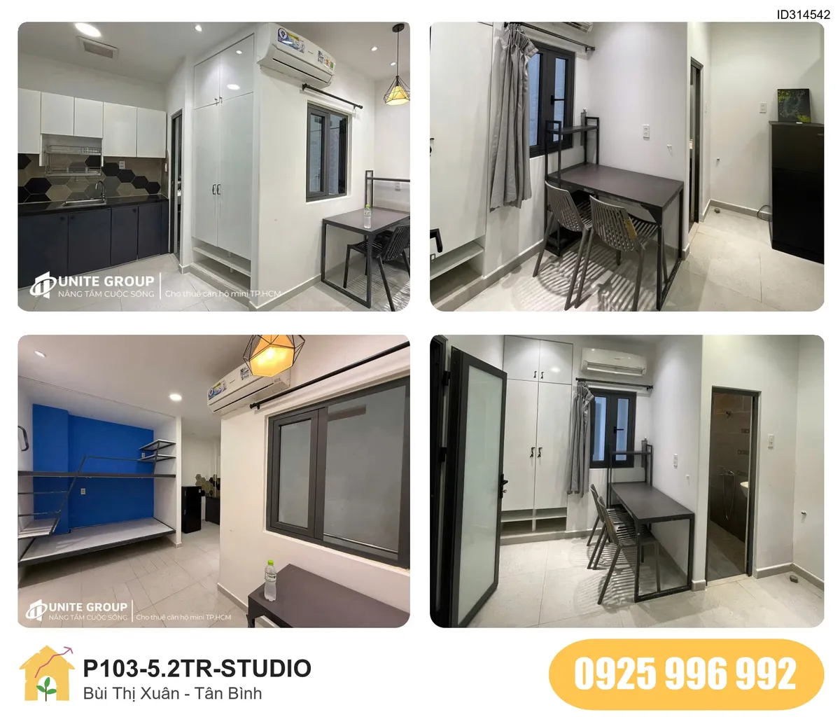 Tiện nghi Phòng trọ STUDIO tại Bùi Thị Xuân, Tân Bình, Tân Bình