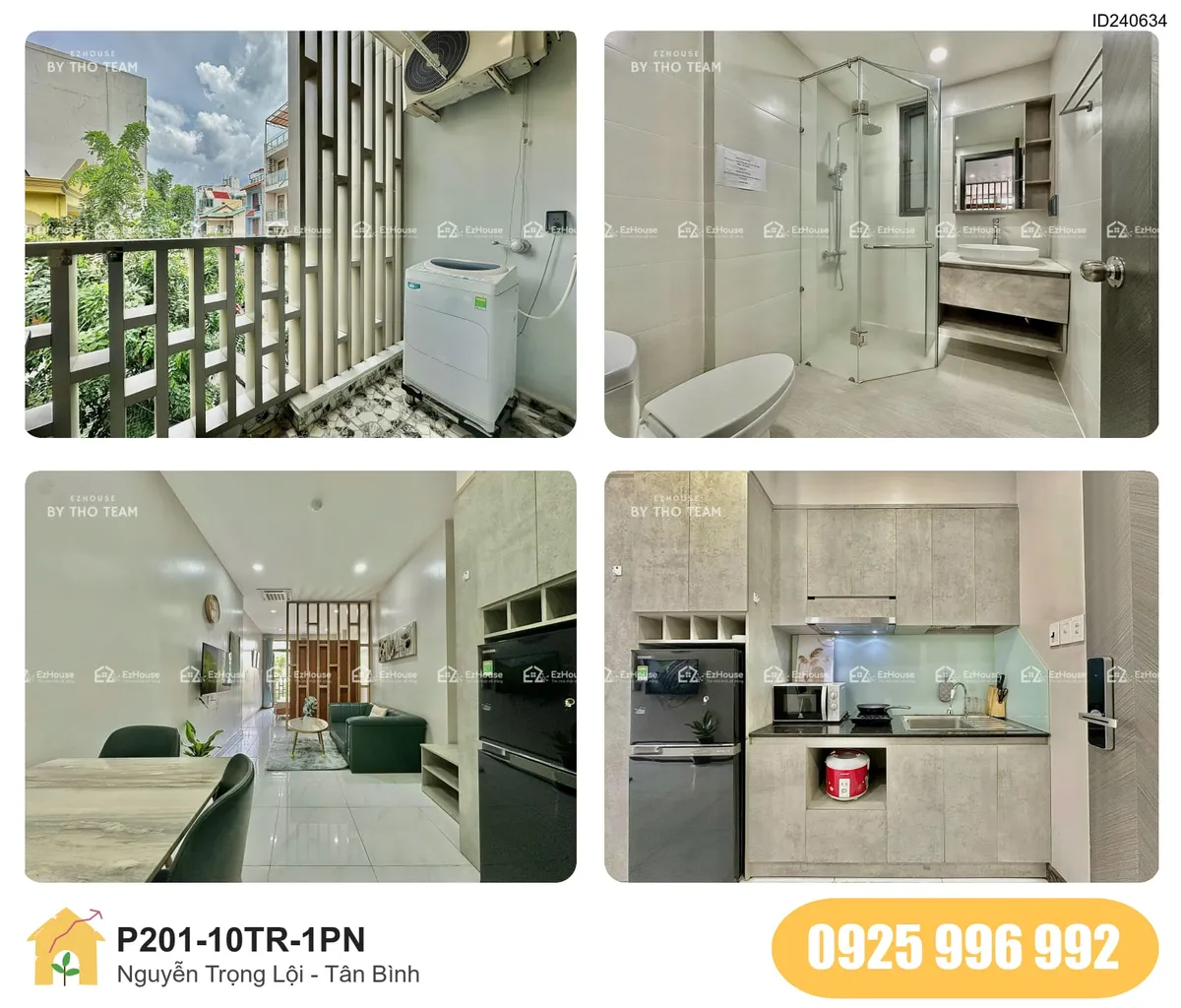 Tiện nghi Phòng trọ 1PN tại Nguyễn Trọng Lội, Phường 4, Tân Bình, Tân Bình