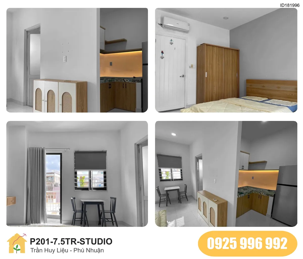 Tiện nghi Phòng trọ STUDIO tại Trần Huy Liệu, Phường 11, Quận Phú Nhuận, Phú Nhuận