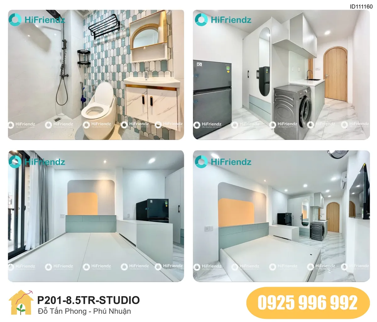 Tiện nghi Phòng trọ STUDIO tại Đỗ Tấn Phong, Phường Đức Nhuận, Quận Phú Nhuận, Phú Nhuận