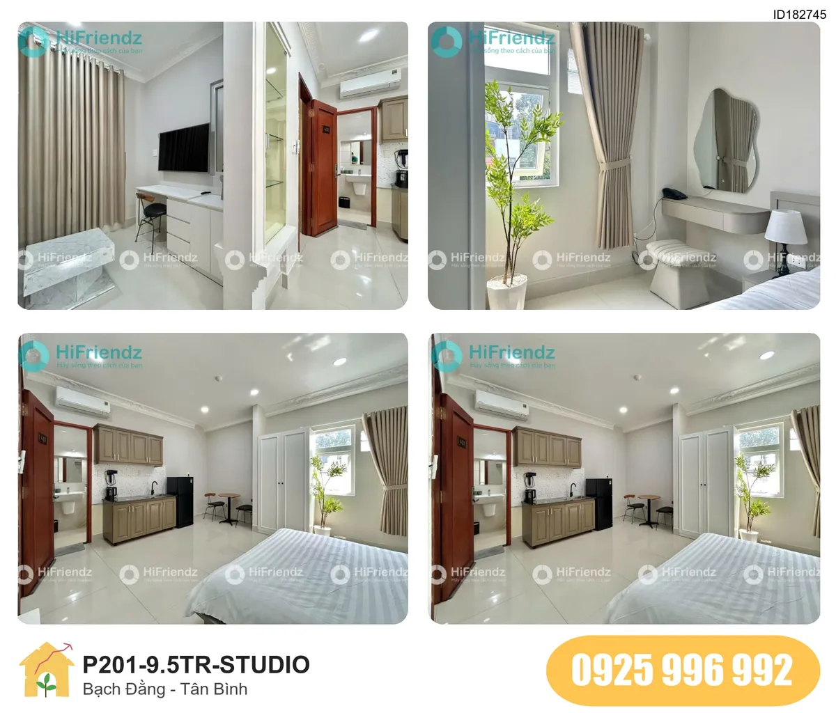 Tiện nghi Phòng trọ STUDIO tại Bạch Đằng, Tân Bình, Tân Bình