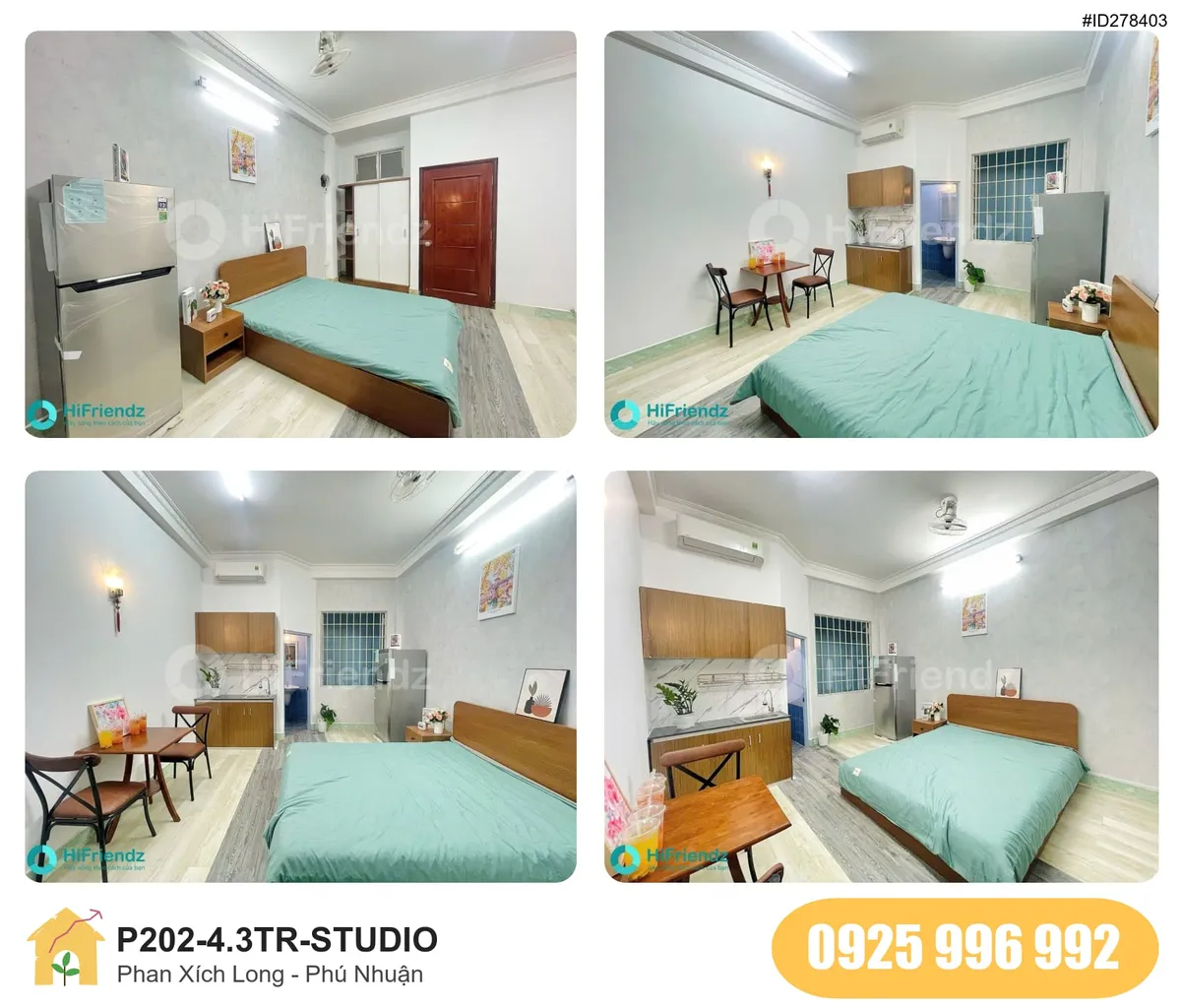 Tiện nghi Phòng trọ STUDIO tại Phan Xích Long, Quận Phú Nhuận, Phú Nhuận