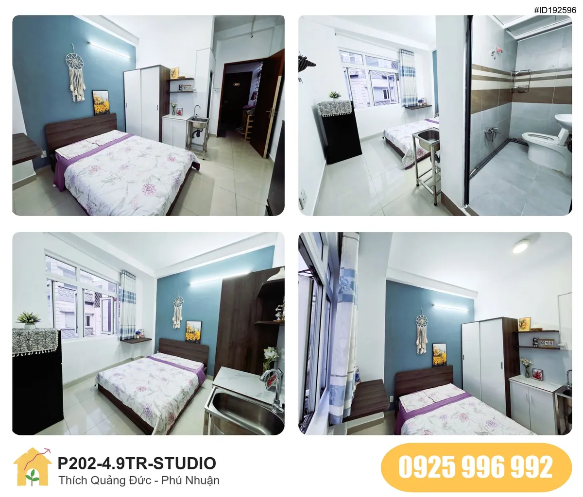 Tiện nghi Phòng trọ STUDIO tại Thích Quảng Đức, Phú Nhuận, Phú Nhuận