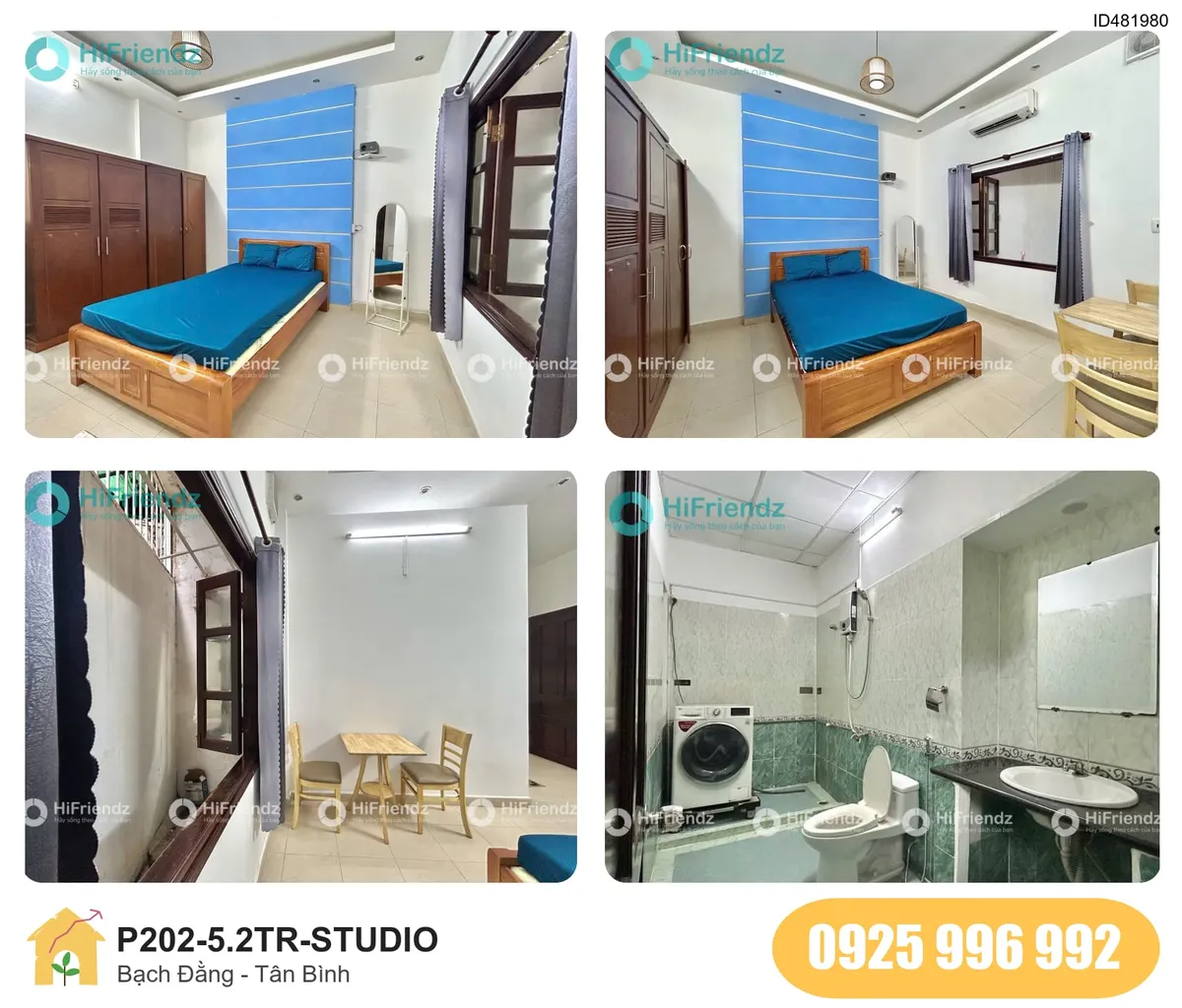 Tiện nghi Phòng trọ STUDIO tại Bạch Đằng, Phường 2, Tân Bình, Hồ Chí Minh, Tân Bình