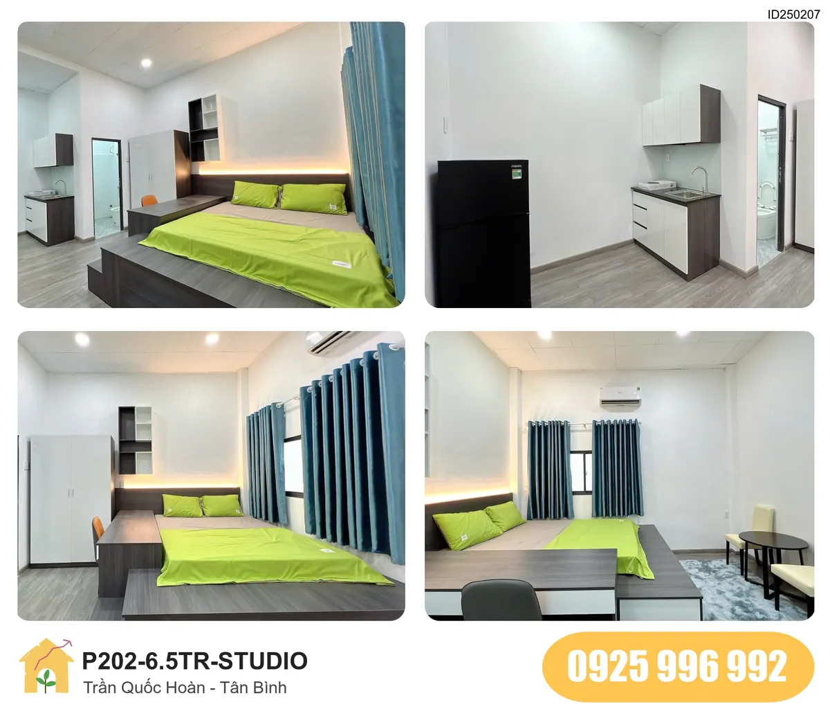 Tiện nghi Phòng trọ STUDIO tại Trần Quốc Hoàn, Tân Bình, Tân Bình
