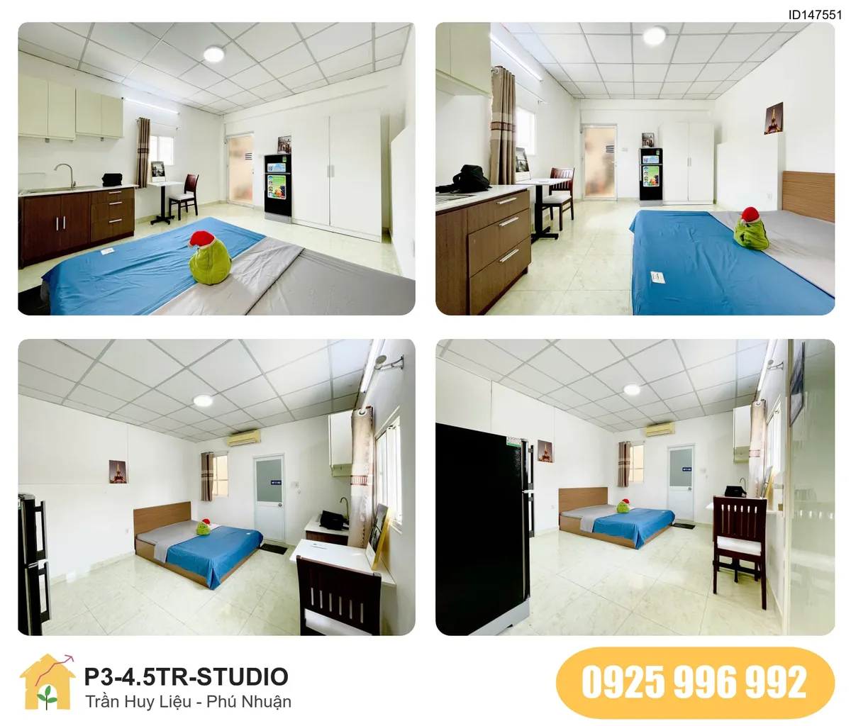 Tiện nghi Phòng trọ STUDIO tại Trần Huy Liệu, Phường 15, Phú Nhuận, Phú Nhuận