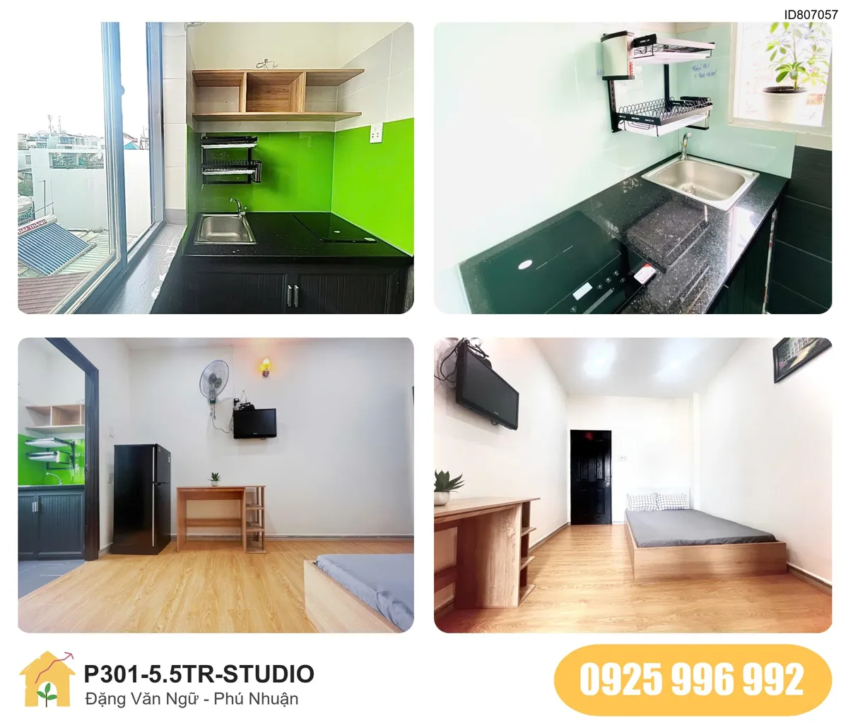 Tiện nghi Phòng trọ STUDIO tại Đặng Văn Ngữ, Phường Phú Nhuận, Quận Phú Nhuận, Phú Nhuận