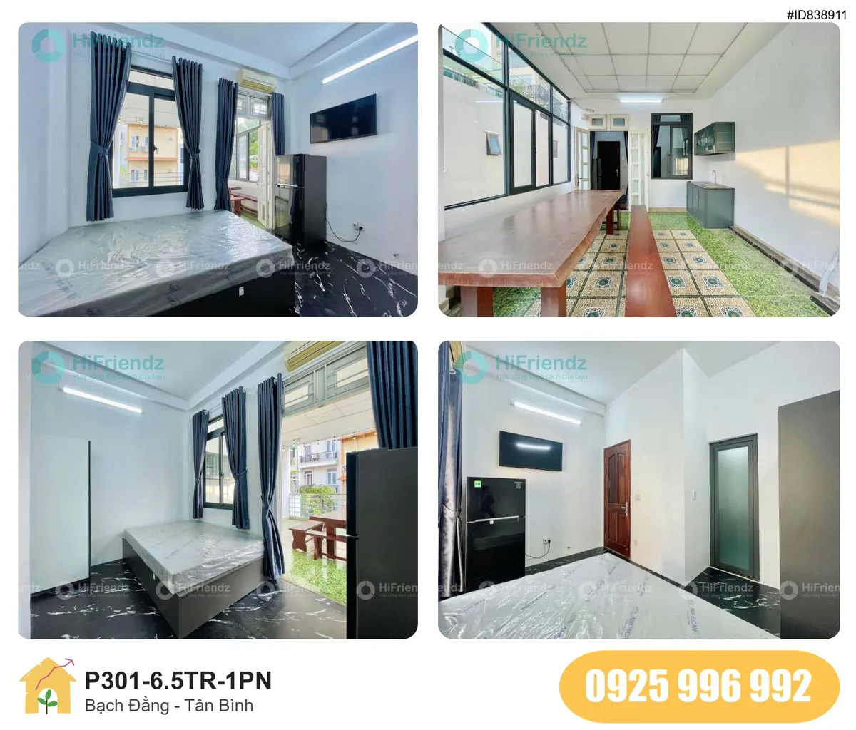Tiện nghi Phòng trọ 1PN tại Bạch Đằng, Phường 2, Tân Bình, Tân Bình