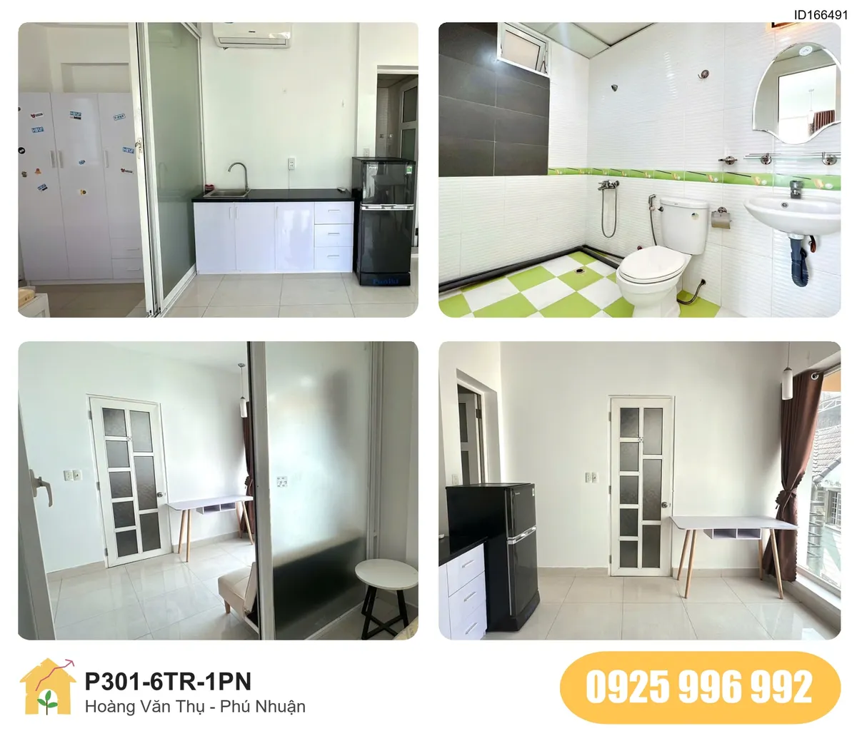 Tiện nghi Phòng trọ 1PN tại Hoàng Văn Thụ, Phường 8, Quận Phú Nhuận, Phú Nhuận