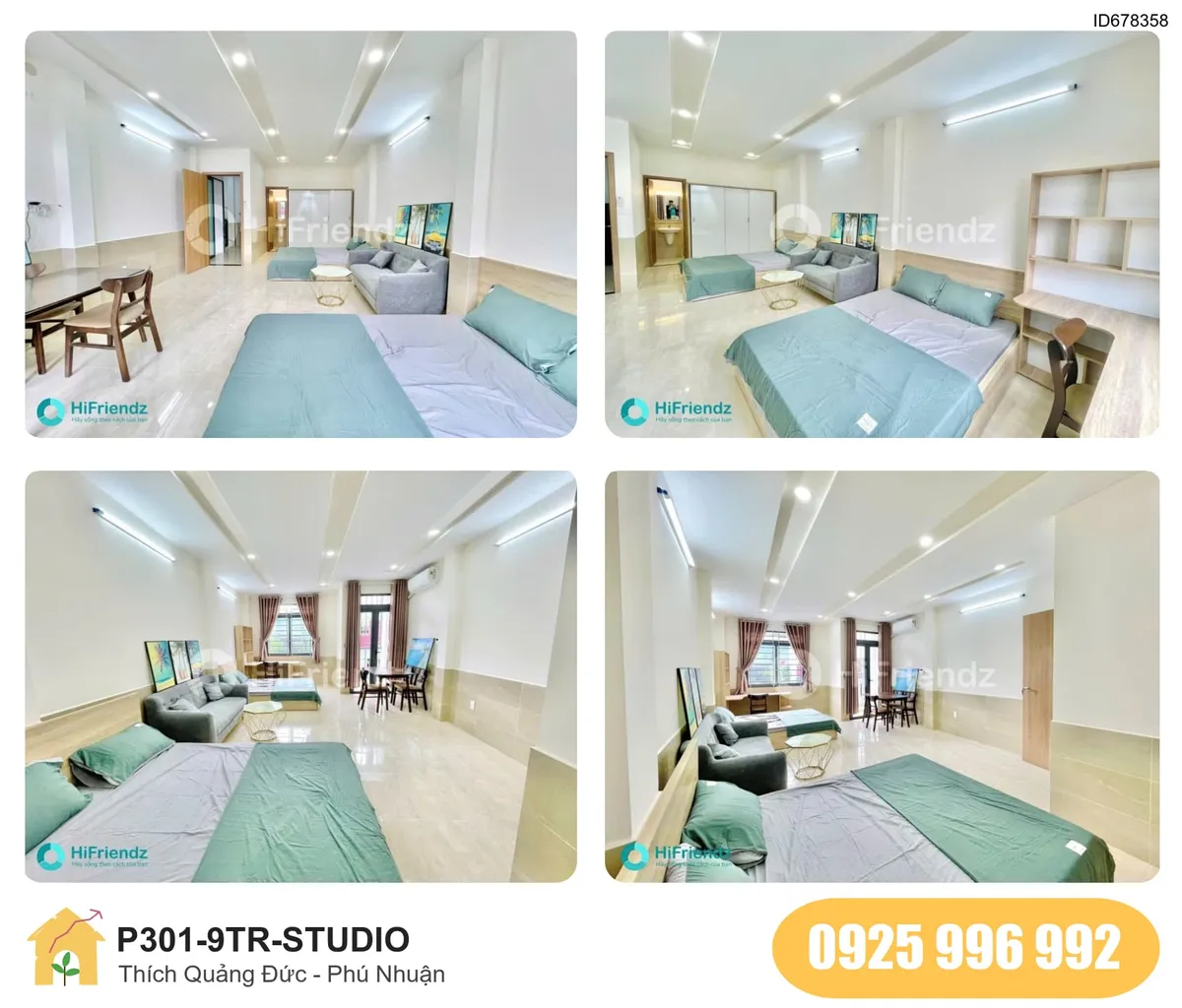 Tiện nghi Phòng trọ STUDIO tại Thích Quảng Đức, Phường 5, Phú Nhuận, Phú Nhuận