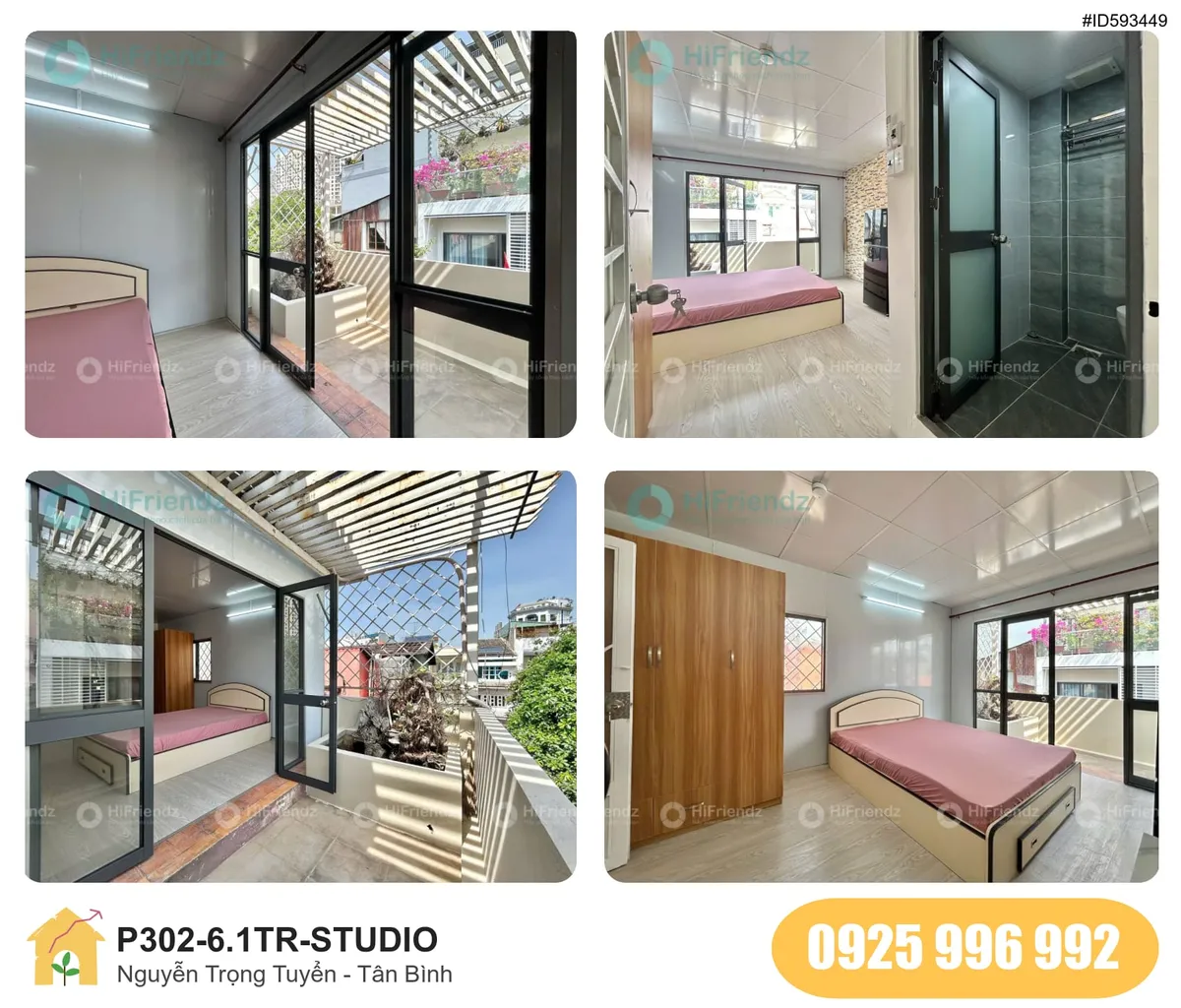 Tiện nghi Phòng trọ STUDIO tại Nguyễn Trọng Tuyển, Tân Bình, Tân Bình