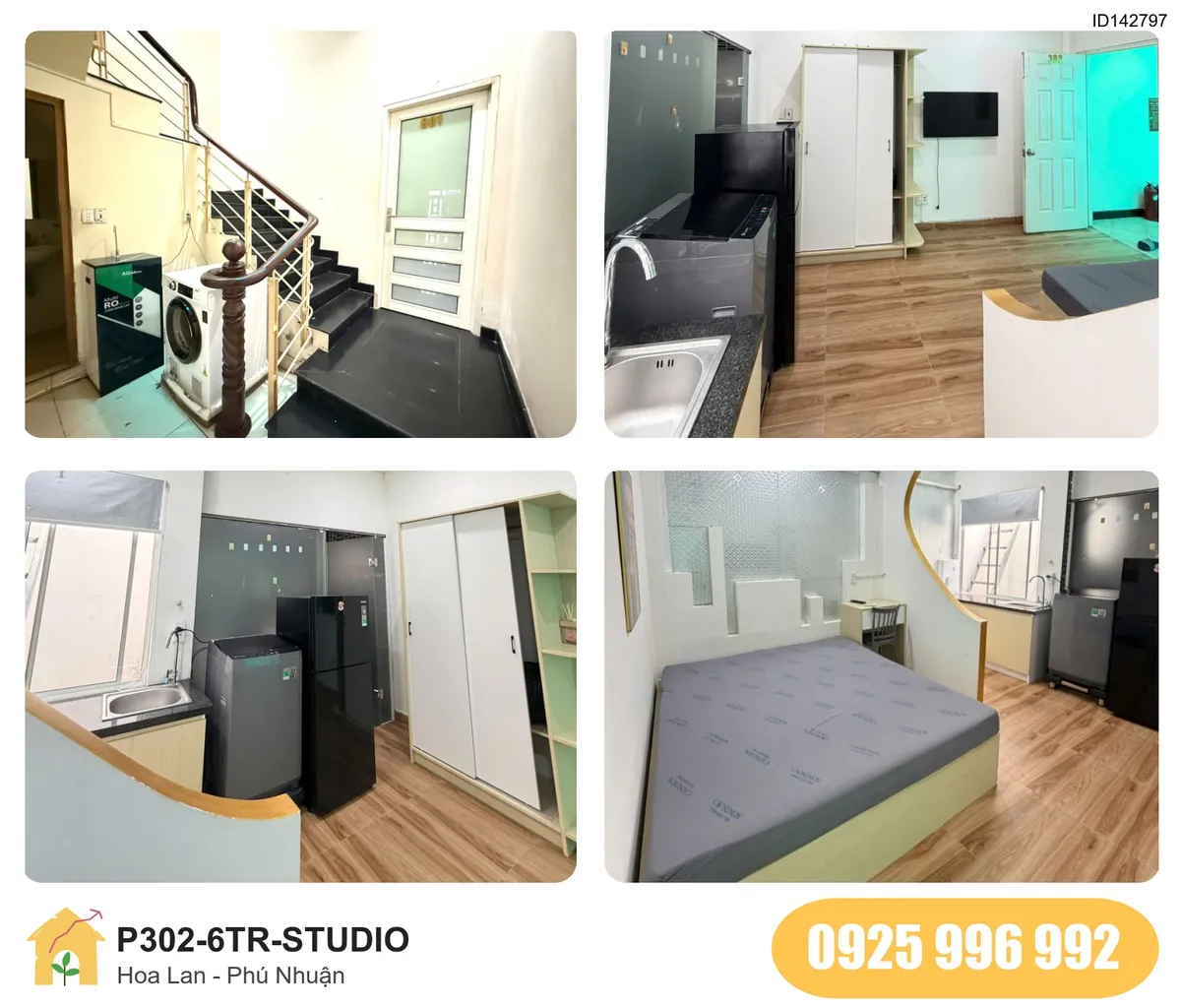 Tiện nghi Phòng trọ STUDIO tại Hoa Lan, Phường 2, Phú Nhuận, Phú Nhuận