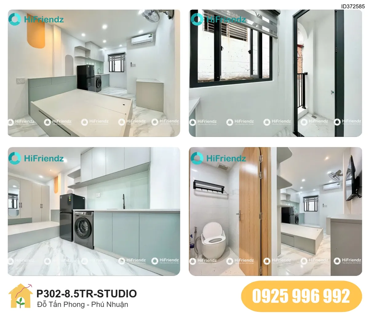 Tiện nghi Phòng trọ STUDIO tại Đỗ Tấn Phong, Phường Đức Nhuận, Quận Phú Nhuận, Phú Nhuận