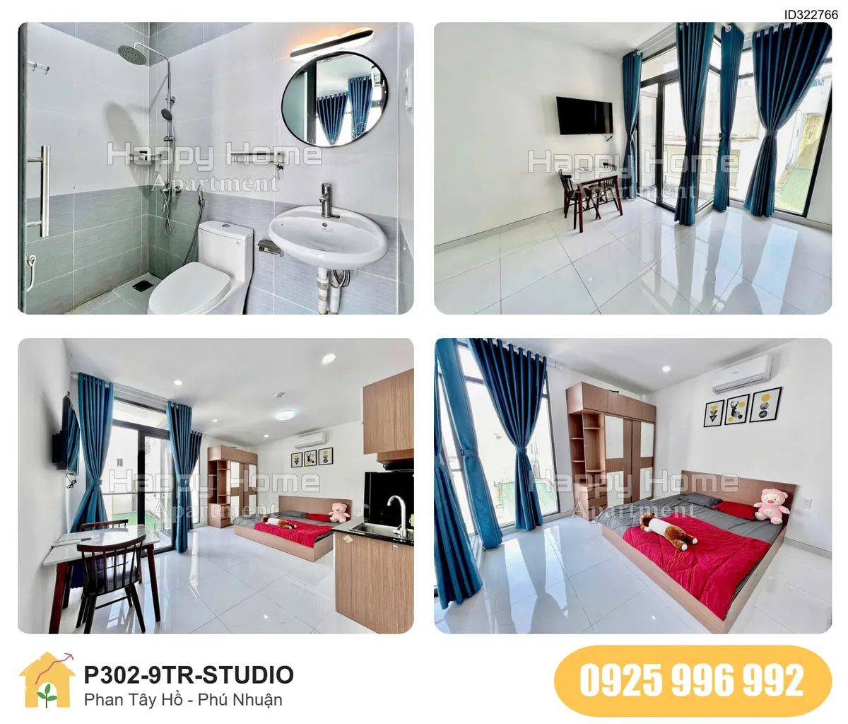 Tiện nghi Phòng trọ STUDIO tại Phan Tây Hồ, Quận Phú Nhuận, Phú Nhuận