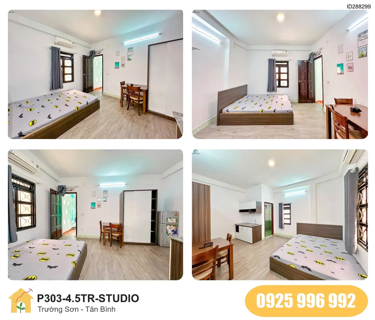 Tiện nghi Phòng trọ STUDIO tại Trường Sơn, Phường 4, Tân Bình, Tân Bình
