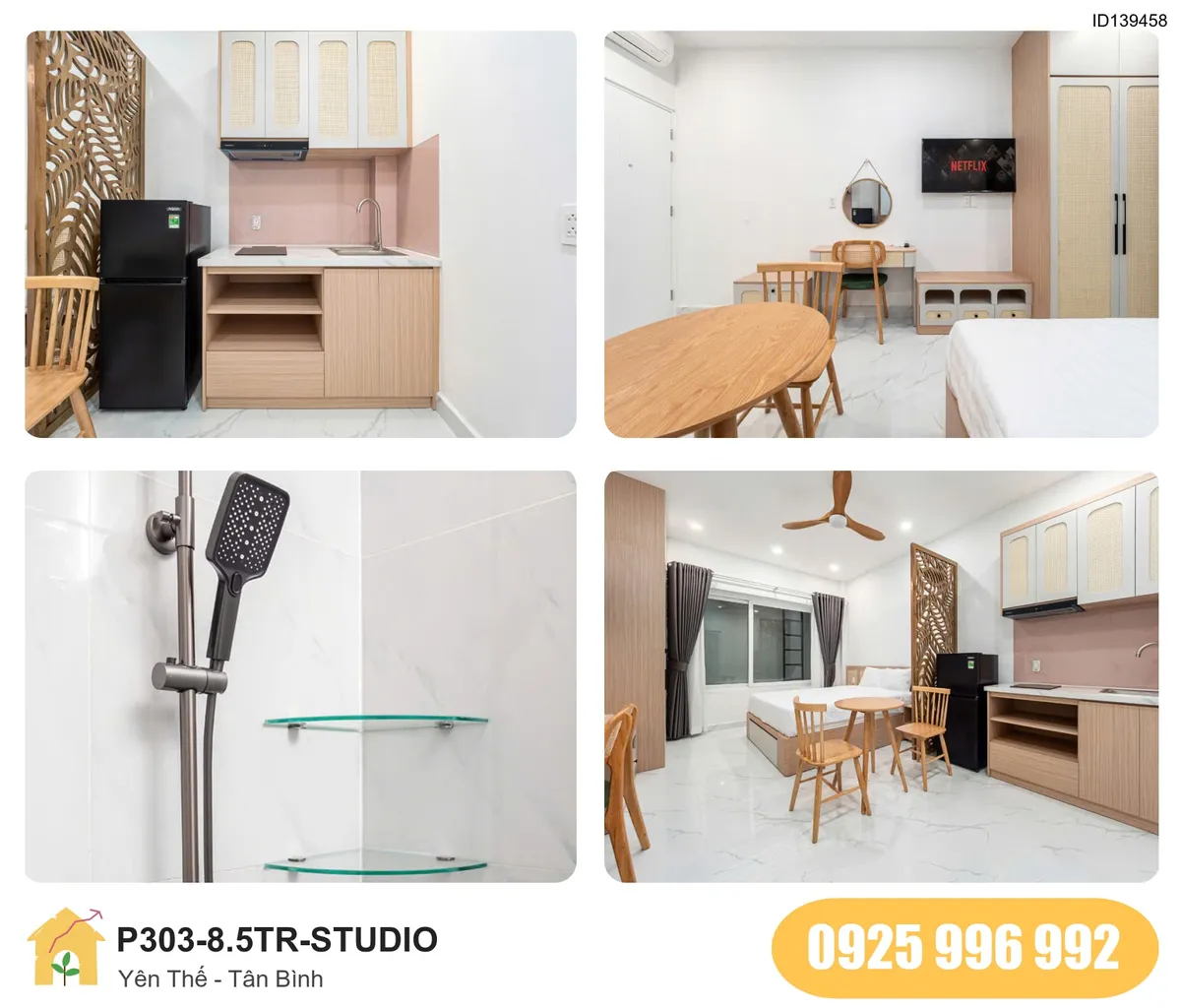 Tiện nghi Phòng trọ STUDIO tại Yên Thế, Phường 2, Tân Bình, Tân Bình