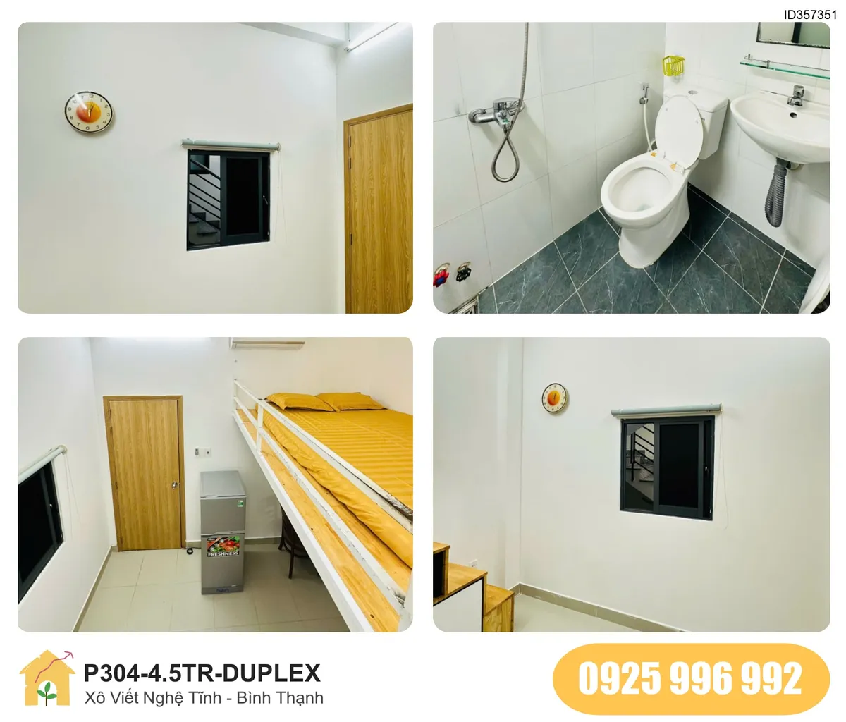 Tiện nghi Phòng trọ DUPLEX tại Xô Viết Nghệ Tĩnh, Phường 25, Quận Bình Thạnh, Bình Thạnh