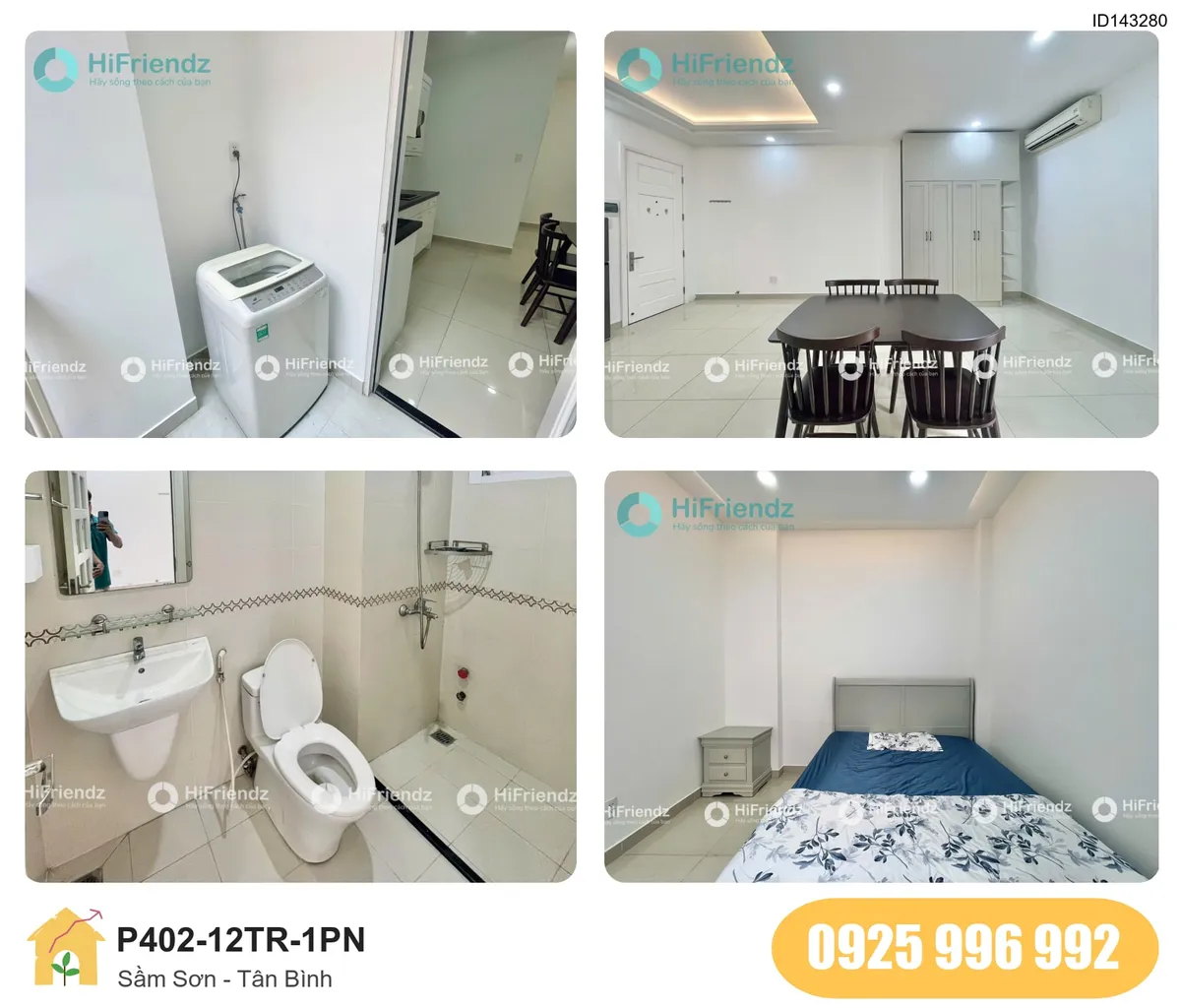 Tiện nghi Phòng trọ 1PN tại Sầm Sơn, Tân Bình, Tân Bình