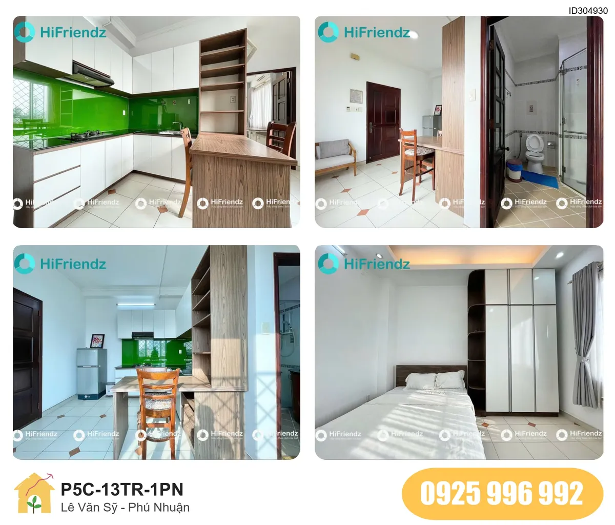 Tiện nghi Phòng trọ 1PN tại Lê Văn Sỹ, Phú Nhuận, Phú Nhuận