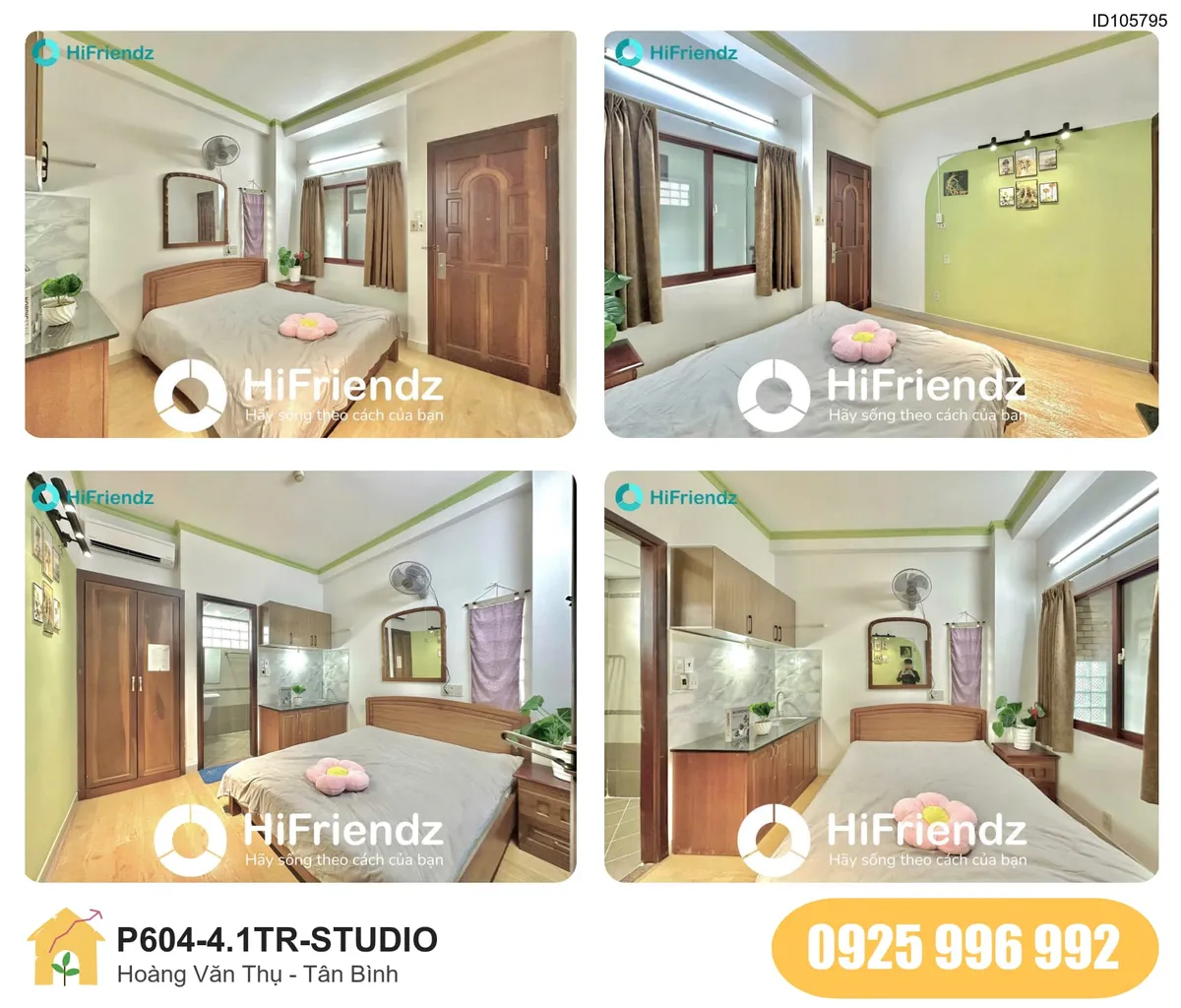 Tiện nghi Phòng trọ STUDIO tại Hoàng Văn Thụ, Phường 4 Tân Bình, Tân Bình