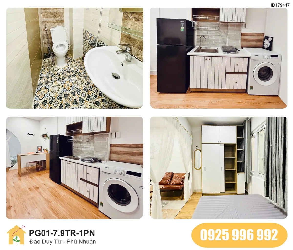 Tiện nghi Phòng trọ 1PN tại Đào Duy Từ, Phường 15, Phú Nhuận, Phú Nhuận